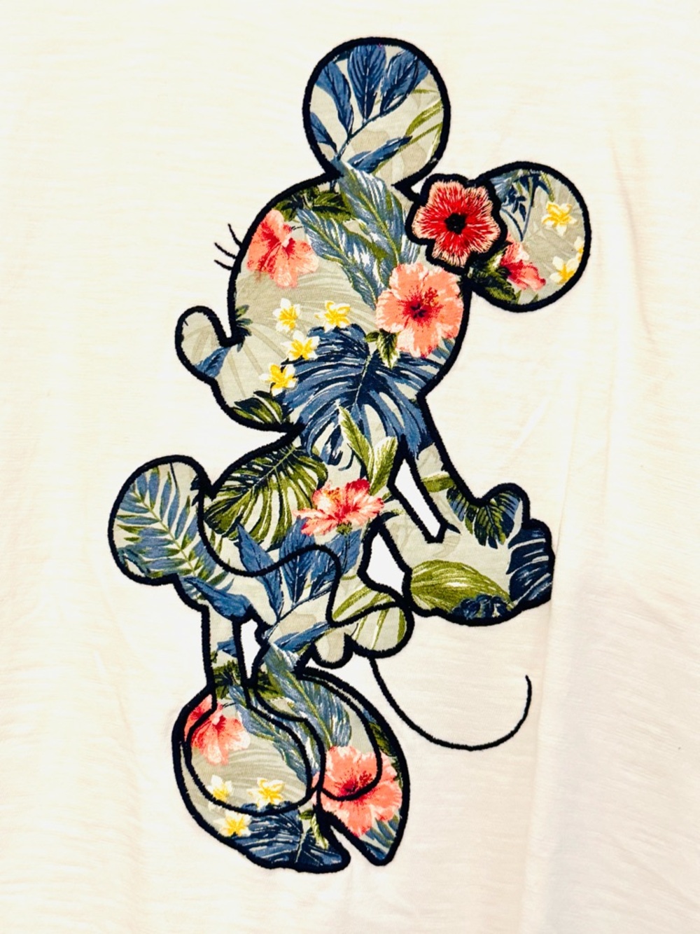 Tommy Bahama Disney Jungle Jubilee Minnie Mouse Tropical Appliqué Tee